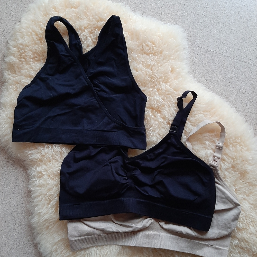 ❌SOLD❌3 Nursing Bras - size Lg